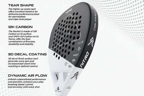 Carbon Fiber Padel Racket – Power Control Series