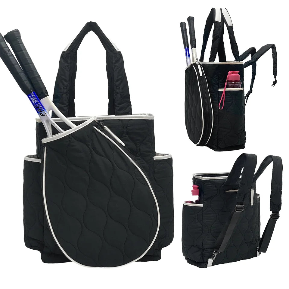 Premium Padel Racket Backpack – Quilted Sports Gear Bag