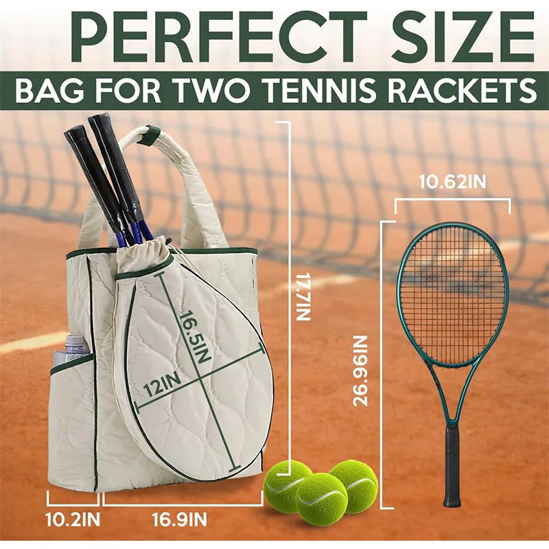 Premium Padel Racket Backpack – Quilted Sports Gear Bag
